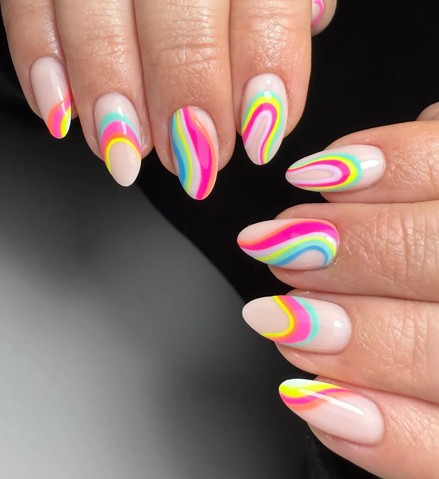 Rainbow Nails