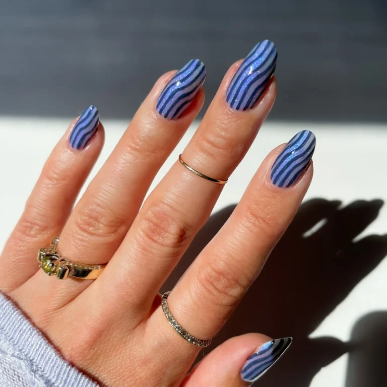 Striped Spring Nails Striped Spring Nails