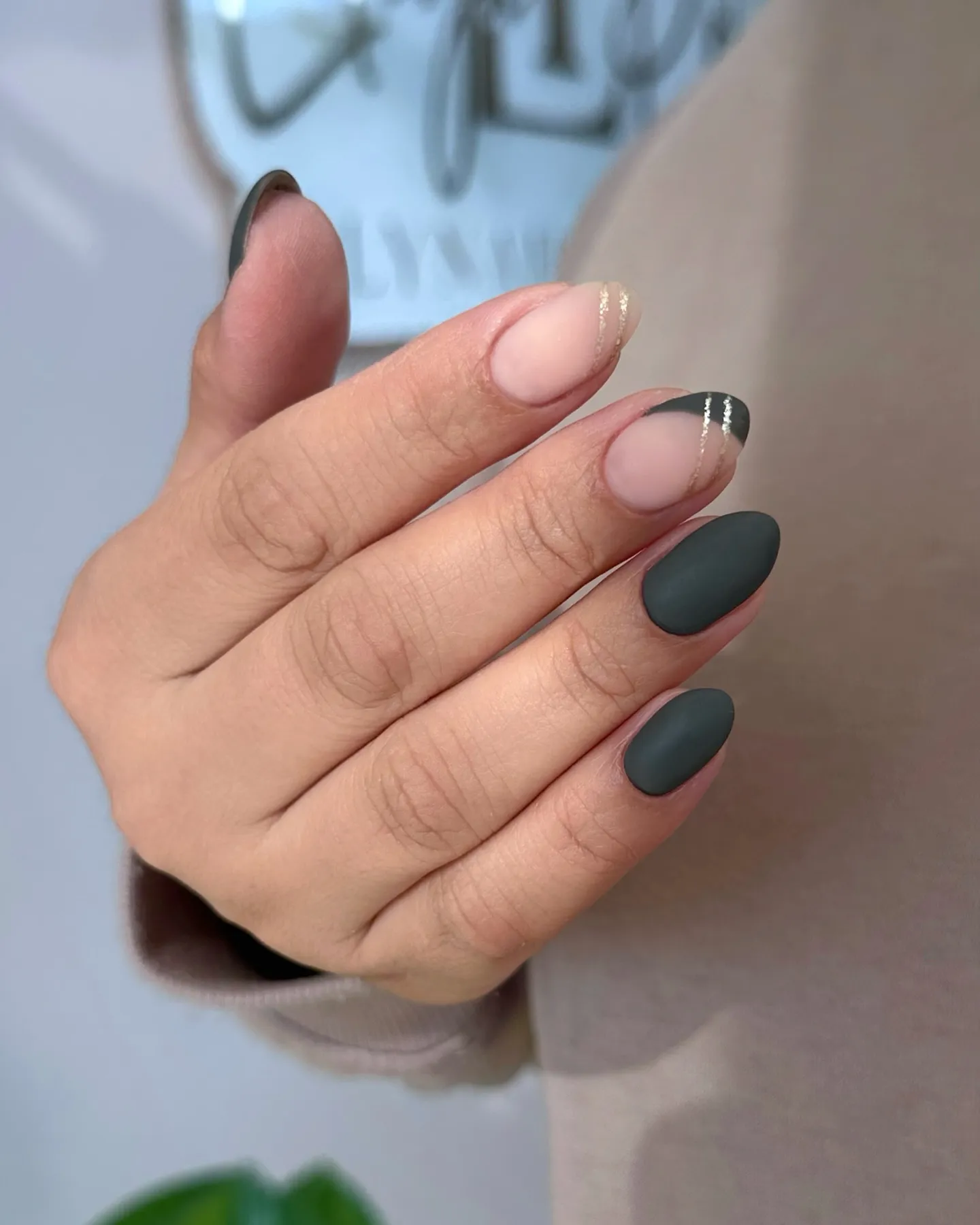 Matte Black Nails