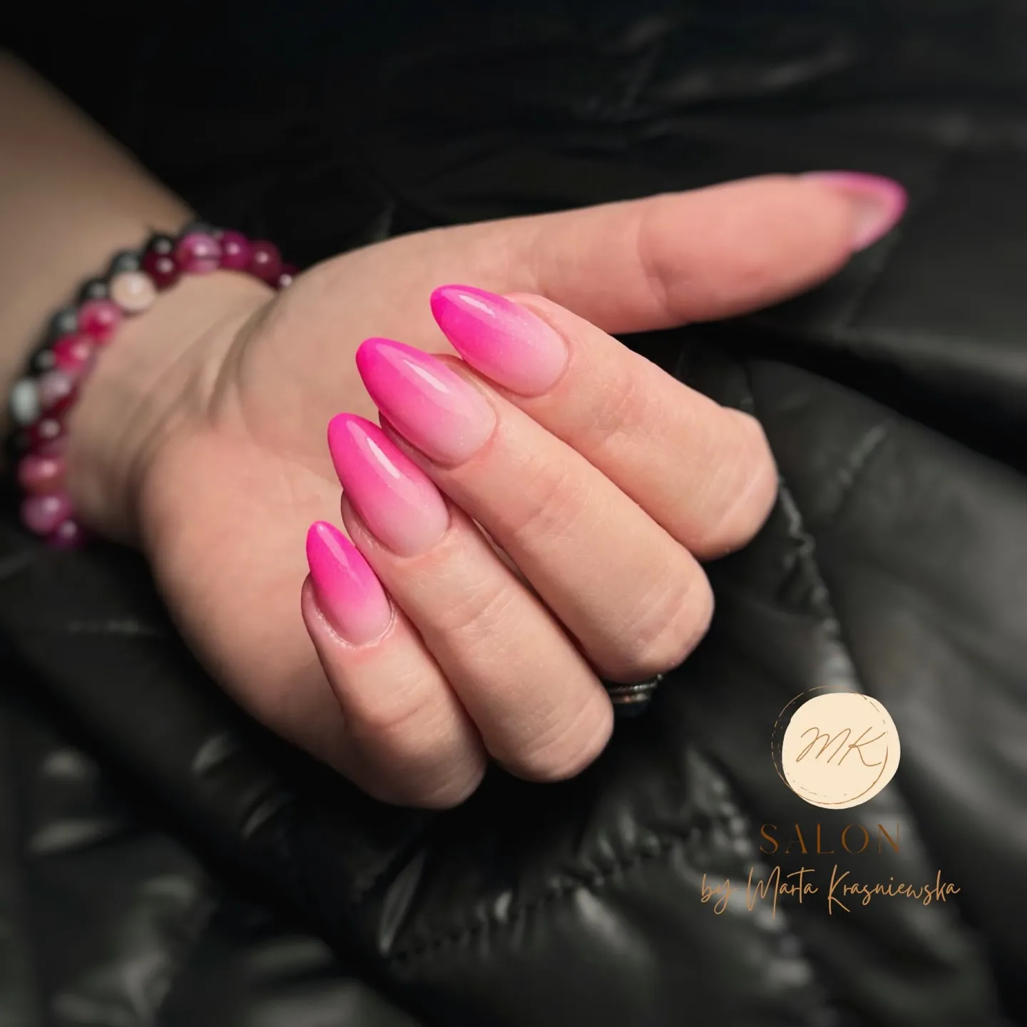 Classic Pink Ombre Nails