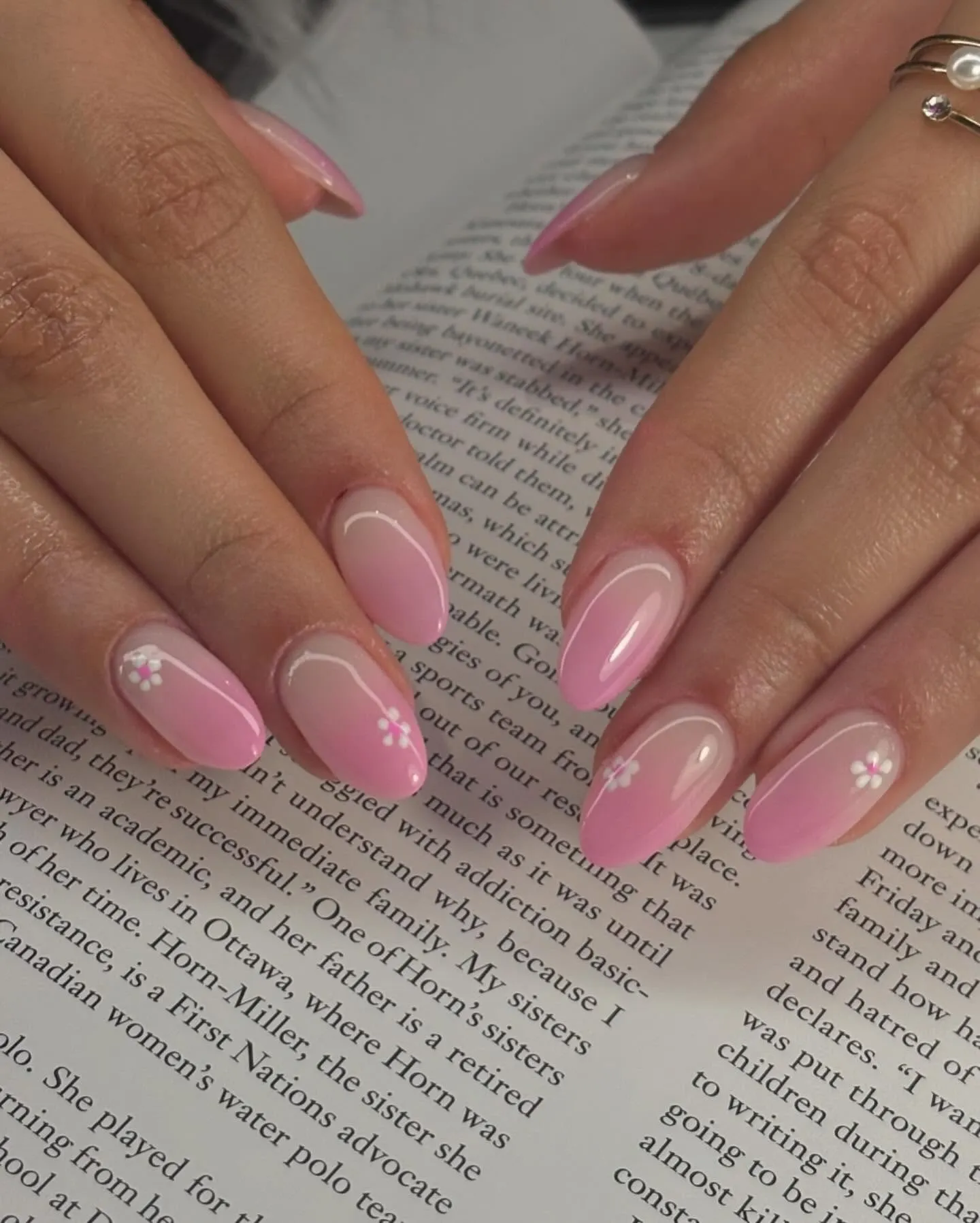 Pastel Pink Ombre Nails