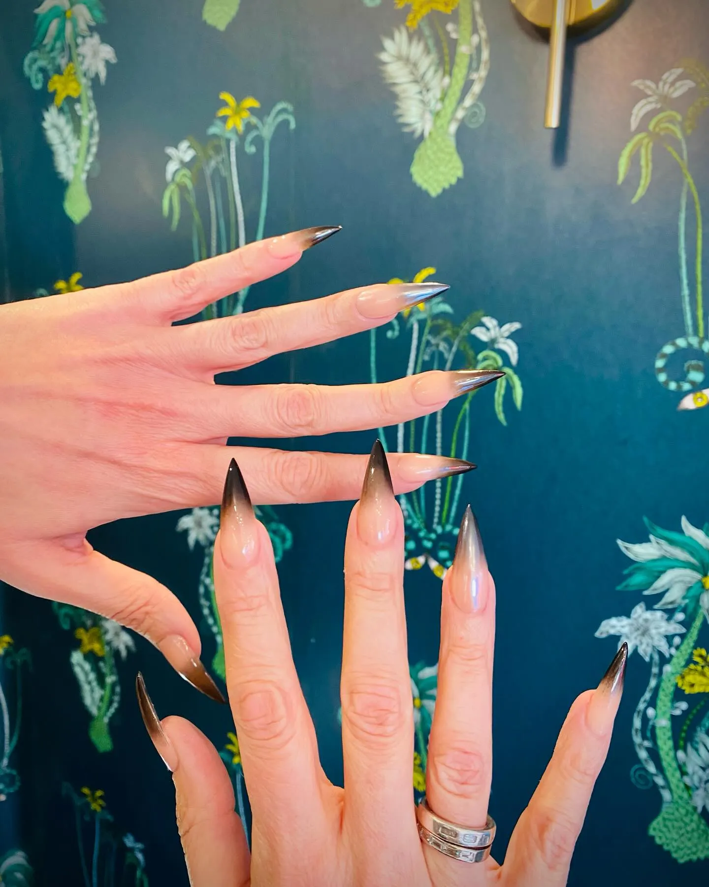 Black Stiletto Nails