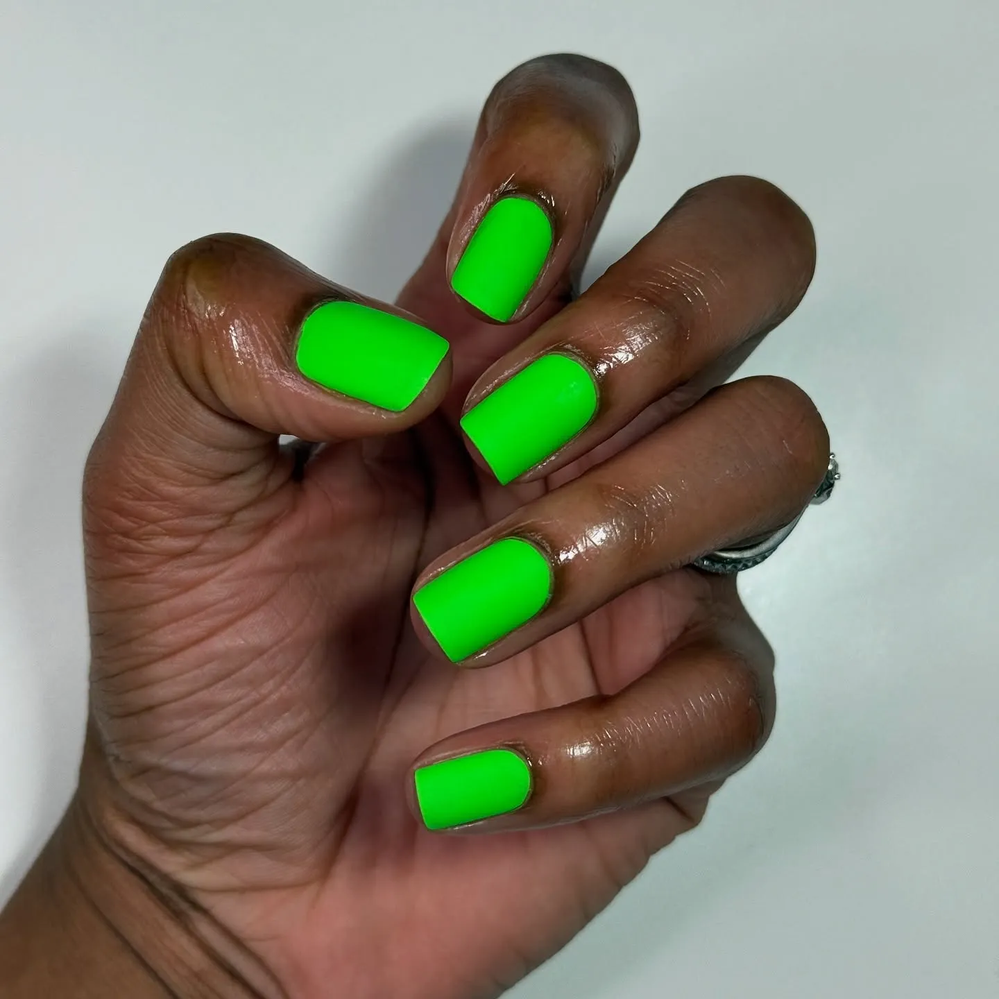 Short Coffin Matte Nails