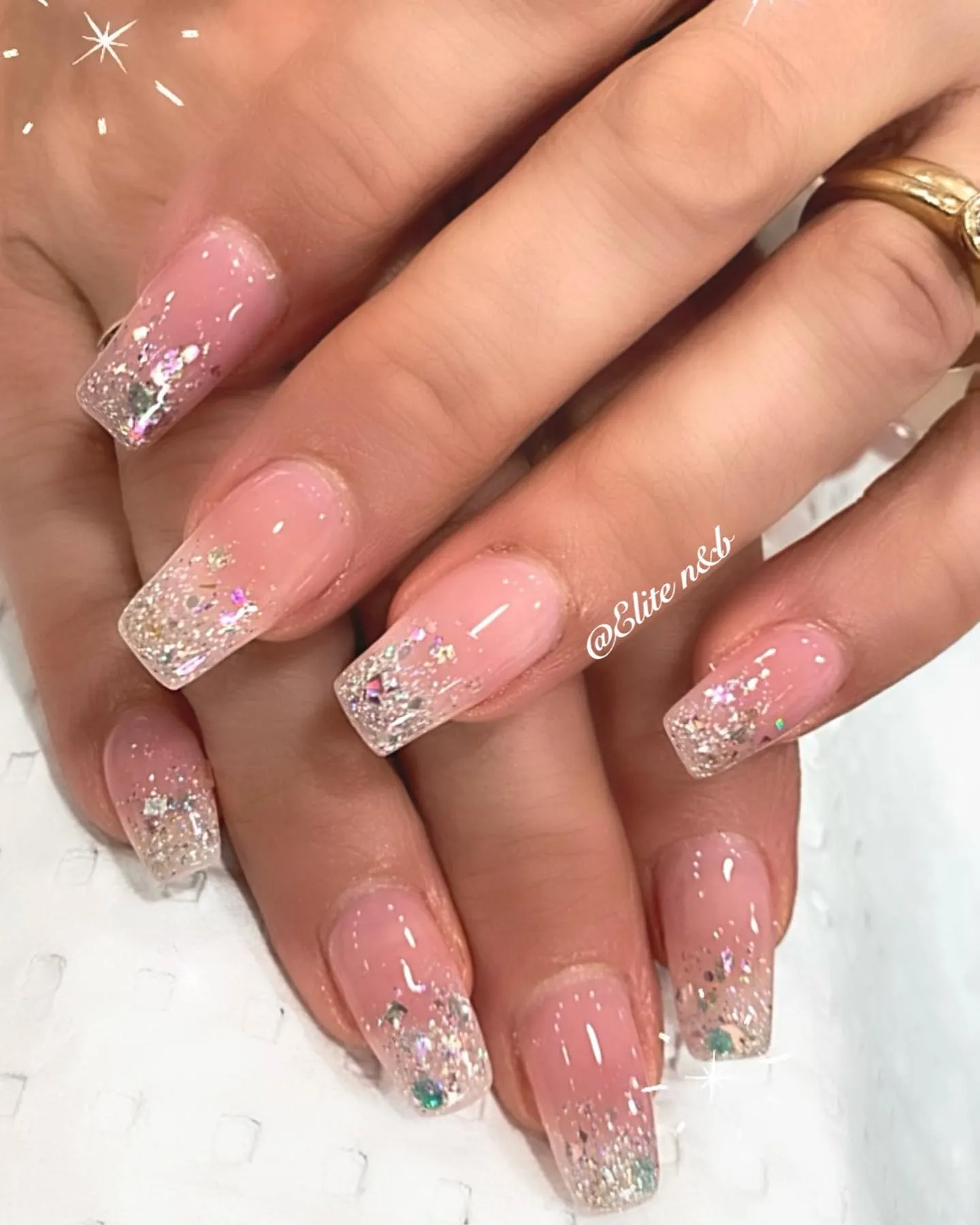 Ombre Rose Gold Nails