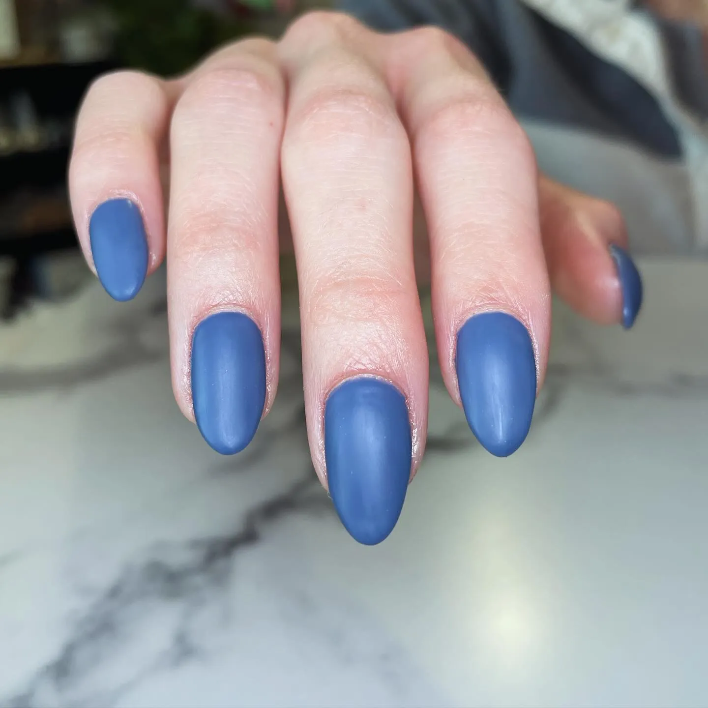 Glossy Tips Matte Nails