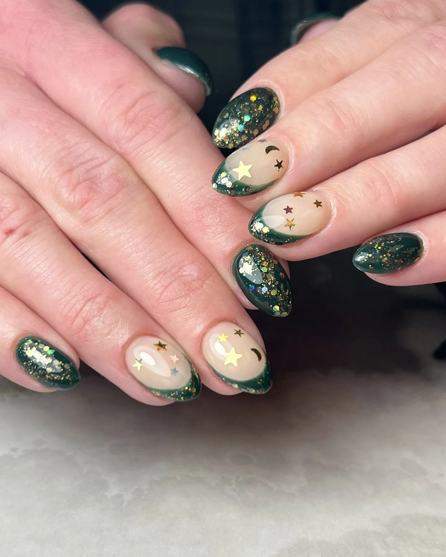 Emerald Green Nails