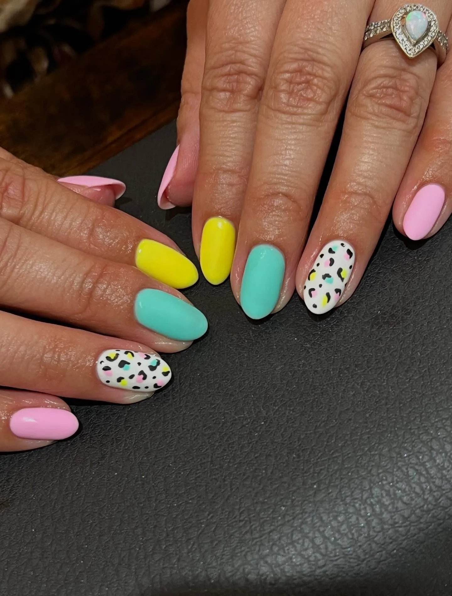 Colorful Nails with a Matte Touch