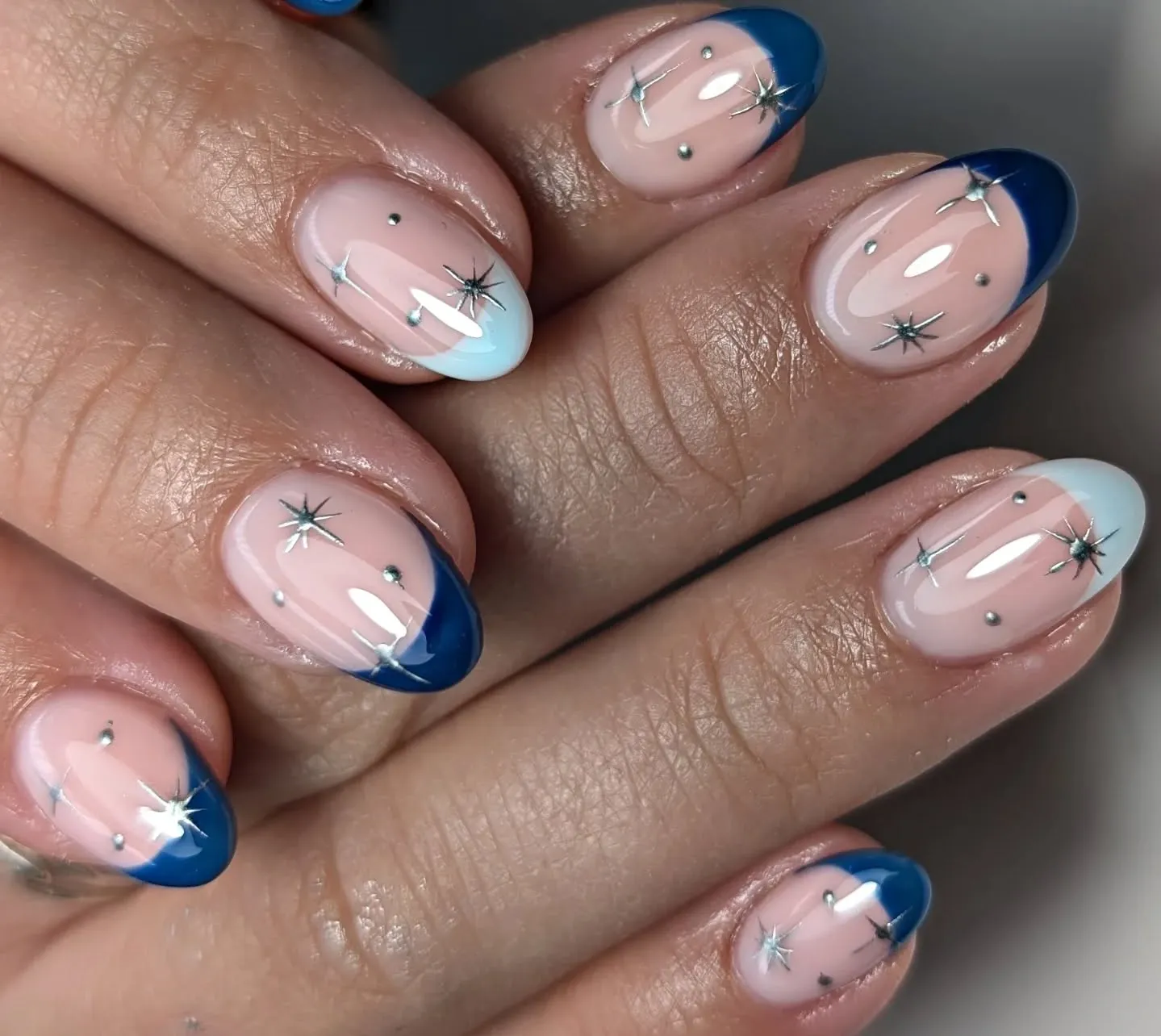 Silver Star Nails
