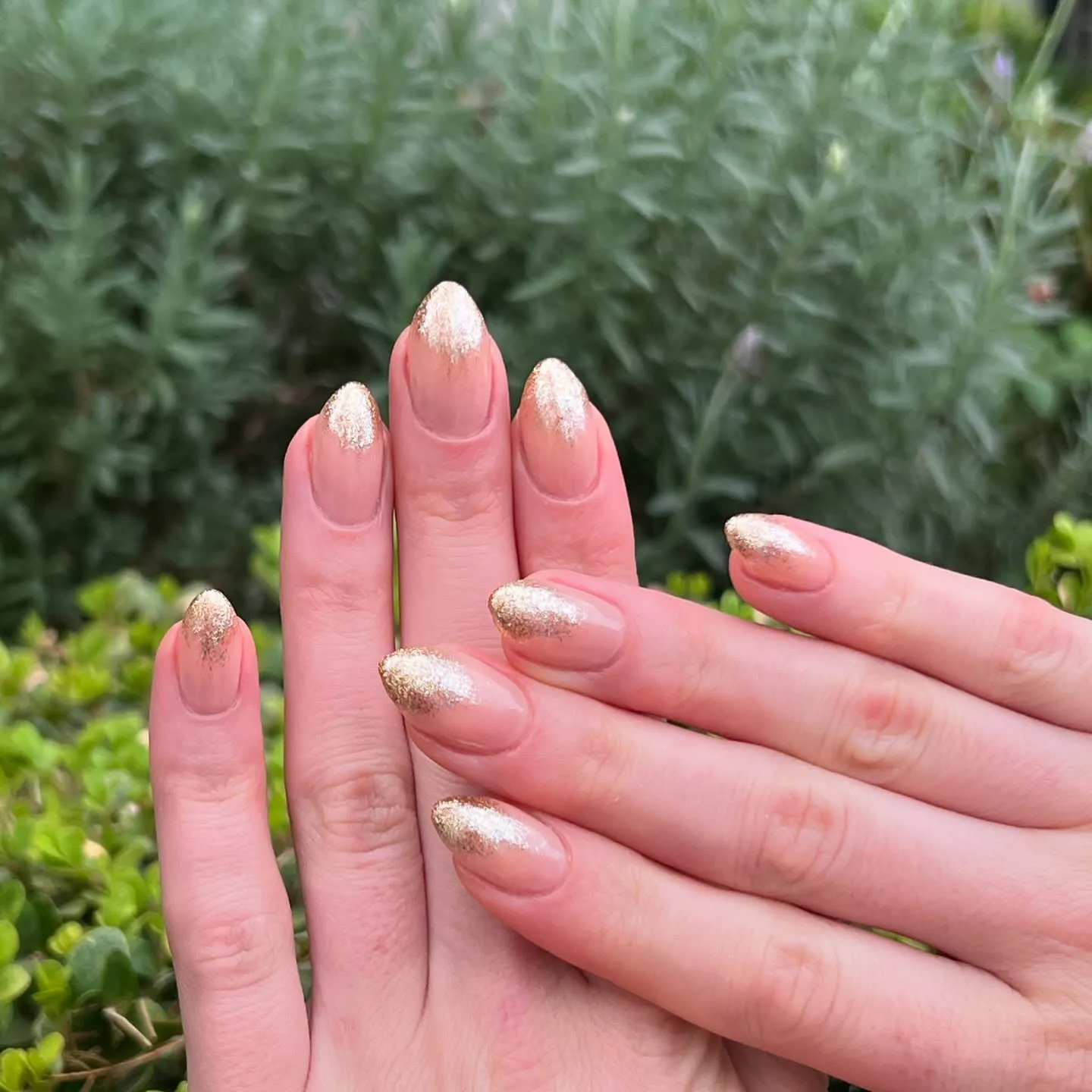 Ombre Rose Gold Nails
