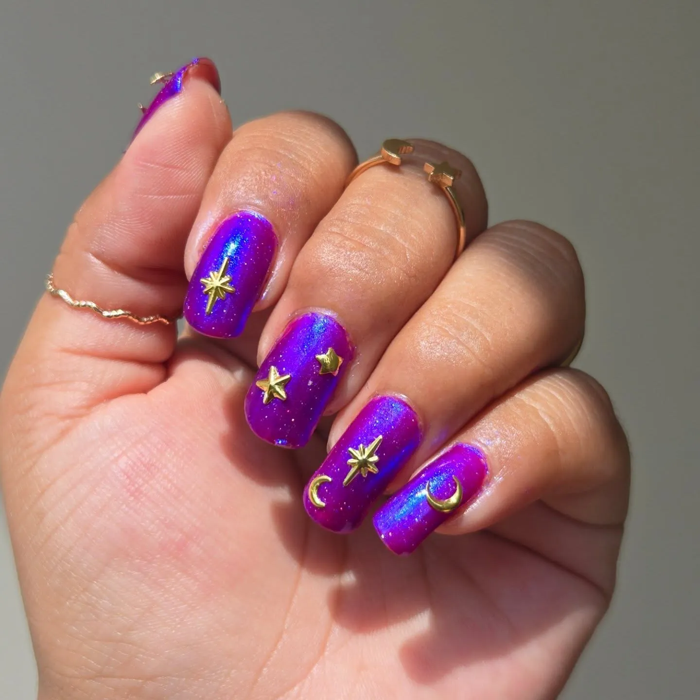 Galaxy-Inspired Nails