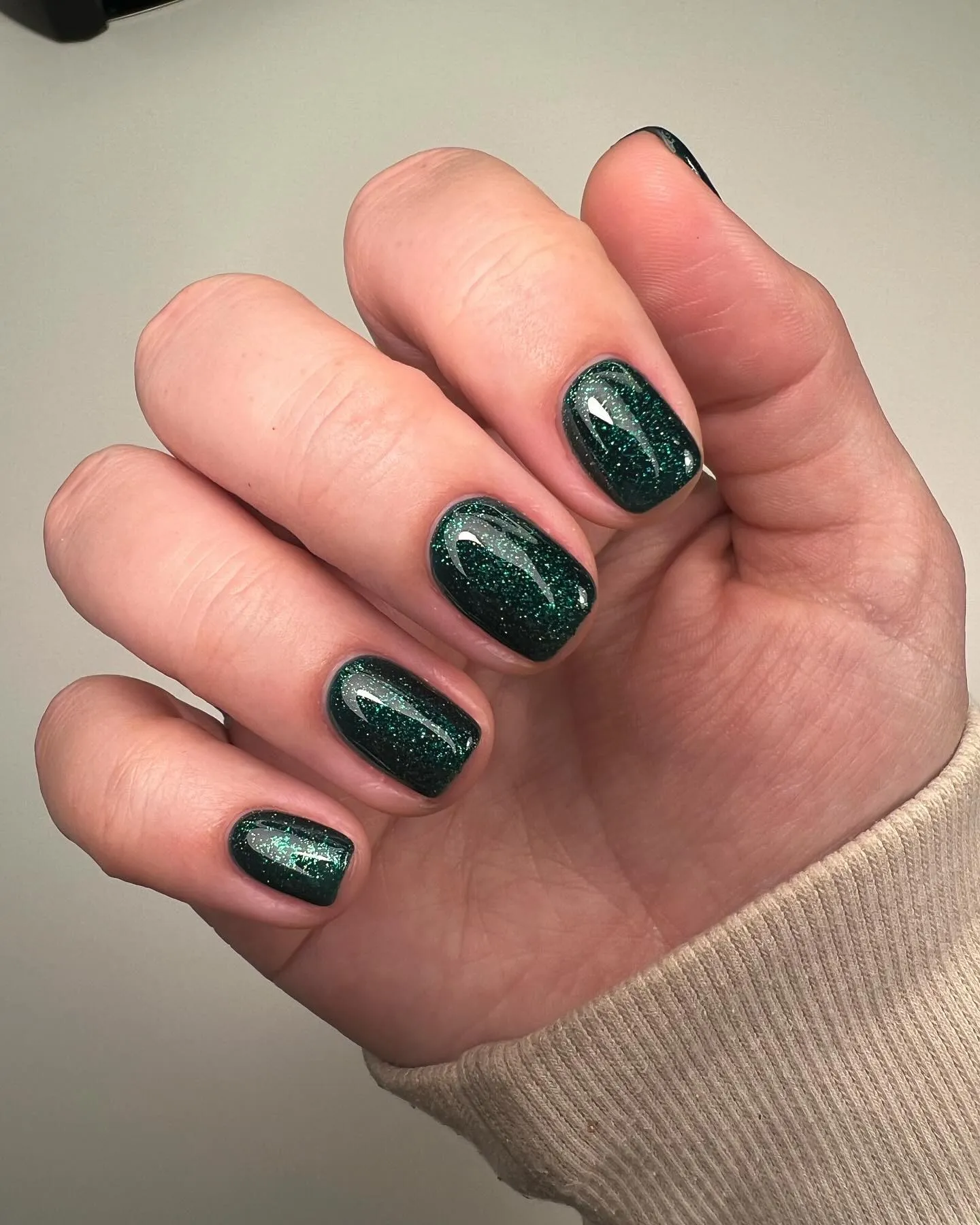 Forest Green Nails