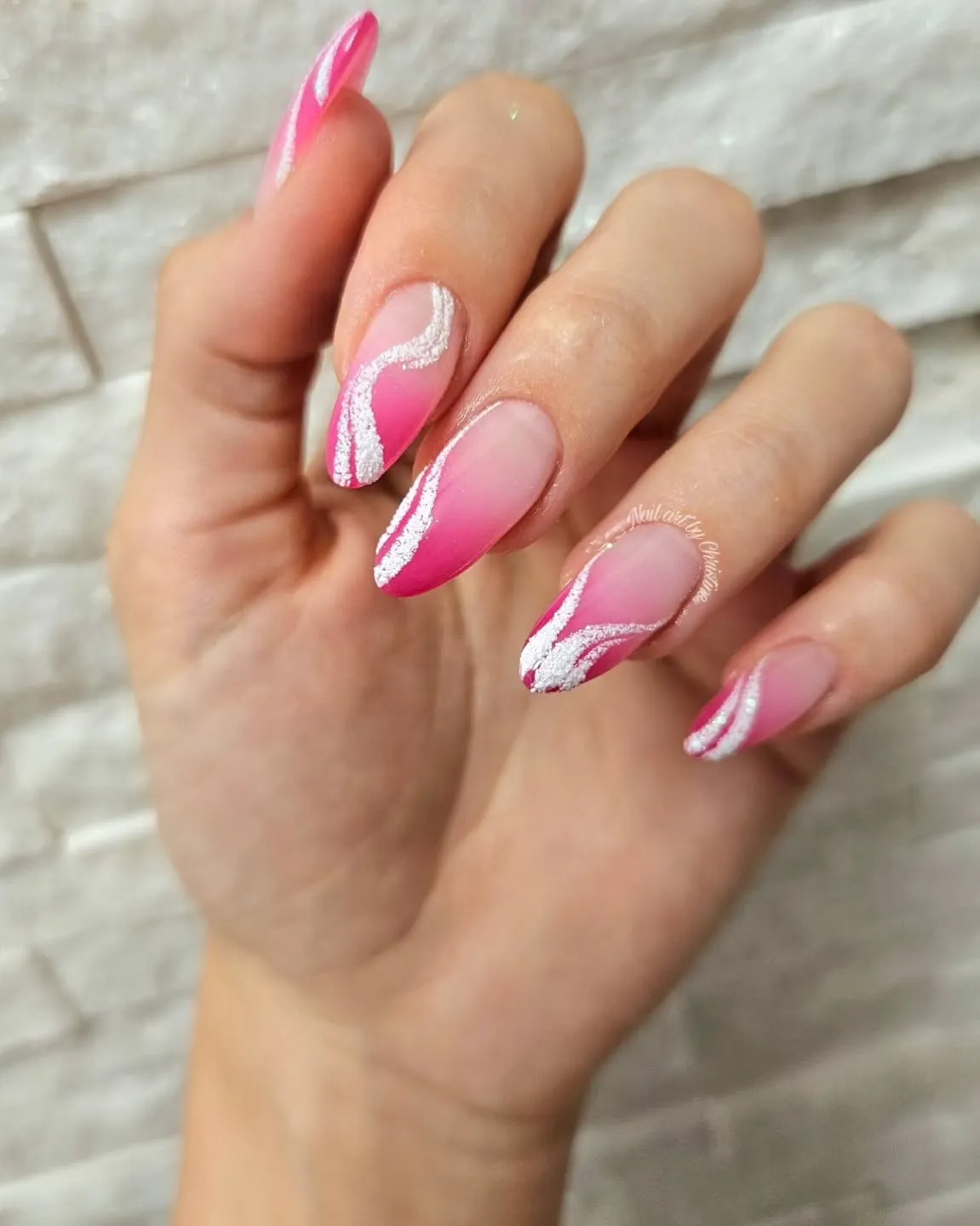 Swirl Ombre Nails Designs
