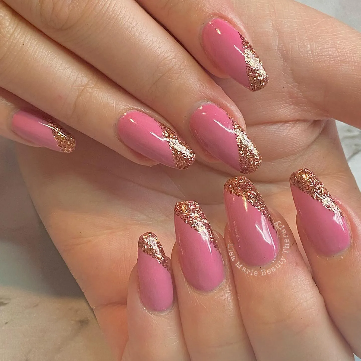 Rose Gold Nail For Every Shaped