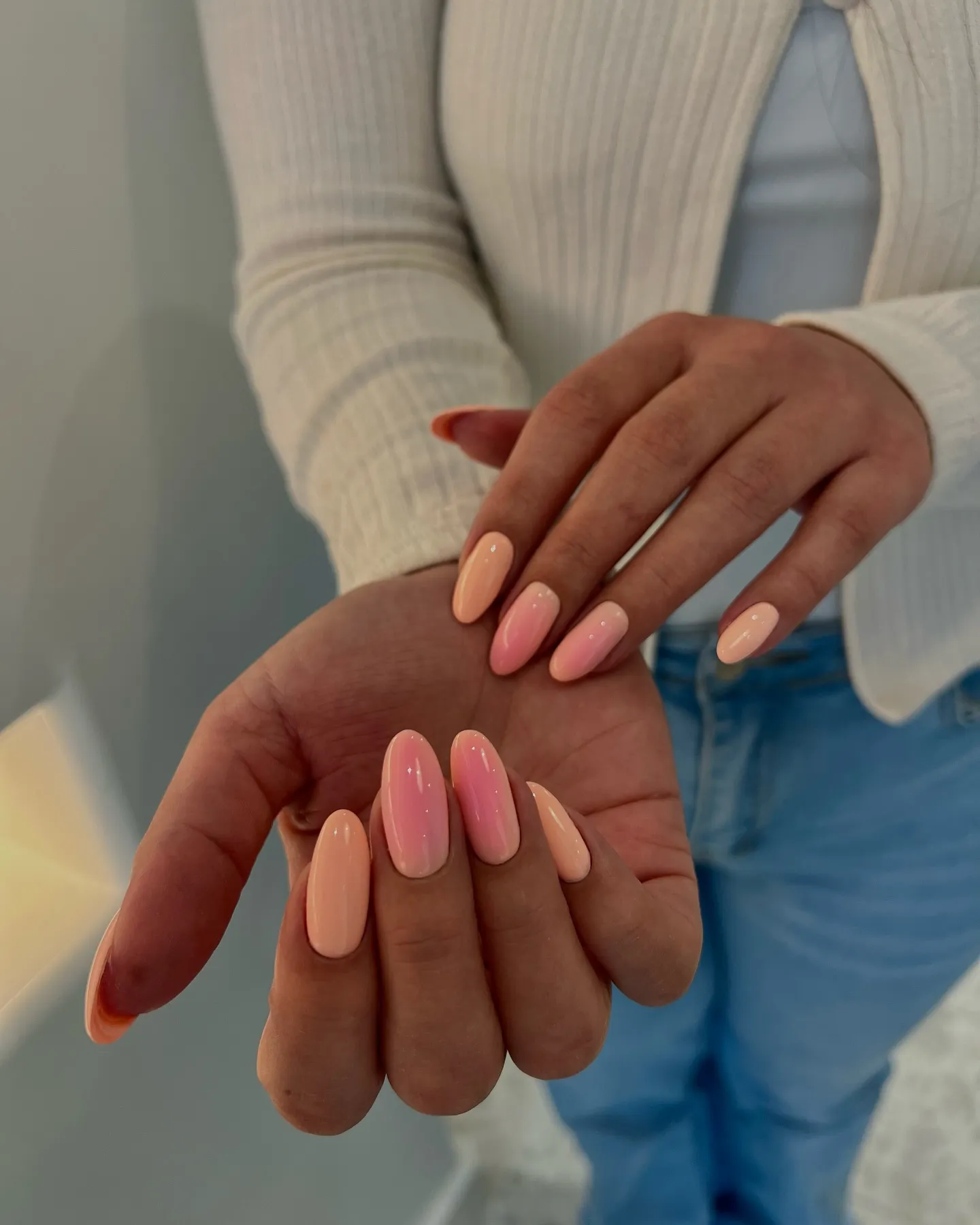 Negative Space Ombre Nails