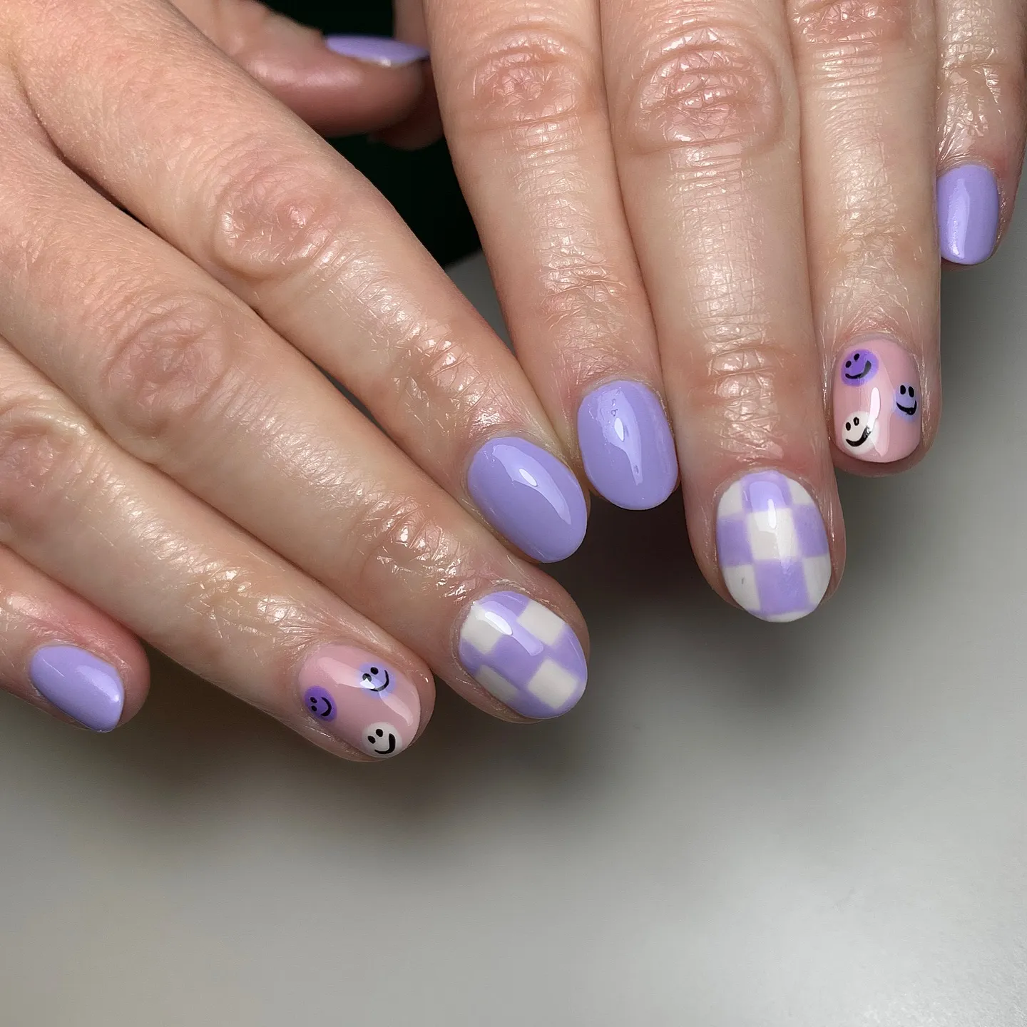 Checkerboard Nails