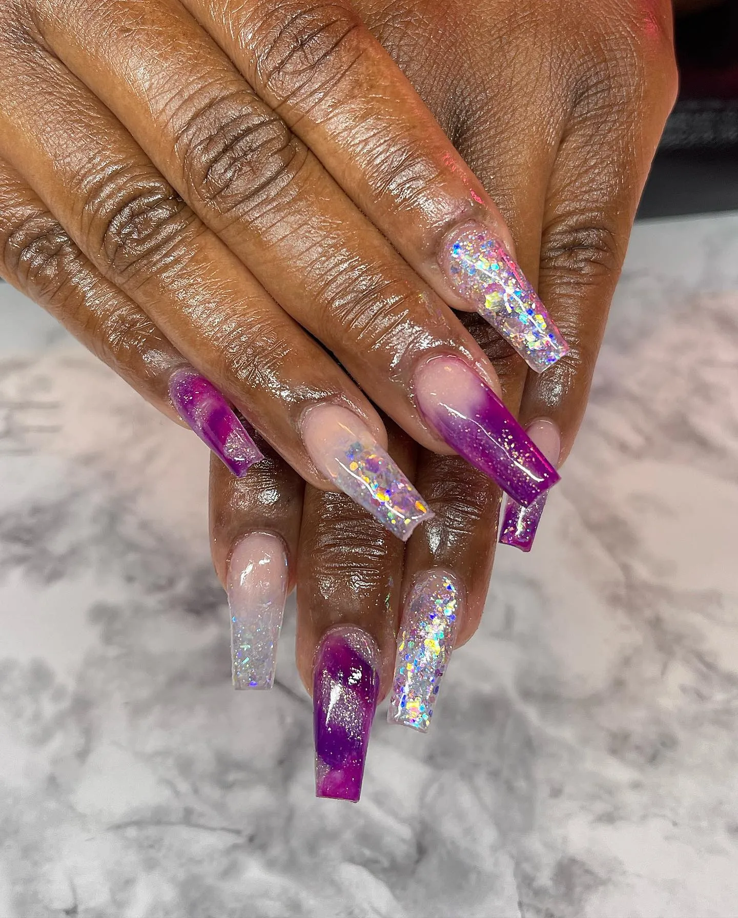 Crystal-Infused Nails