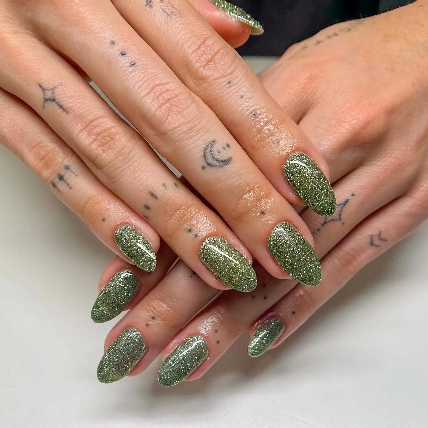 Olive Green Nails