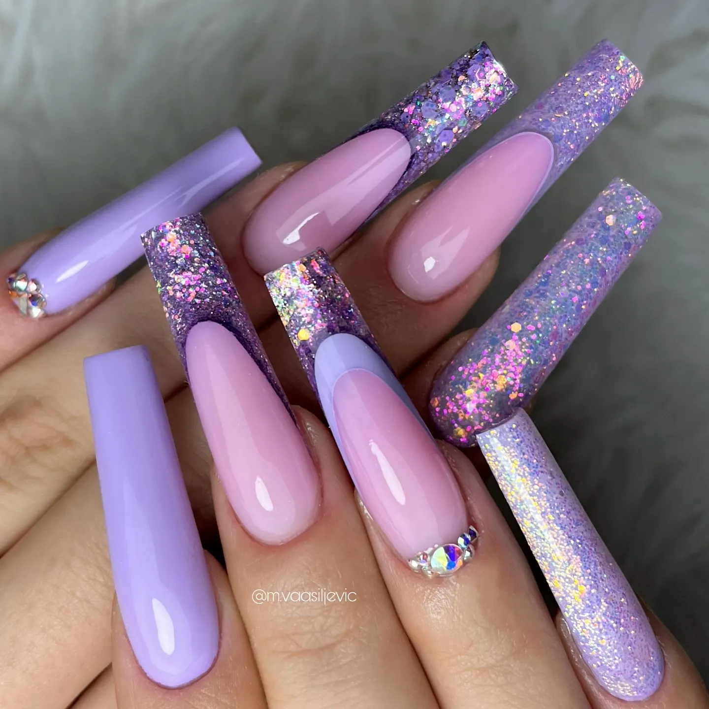 Mauve Nail Designs