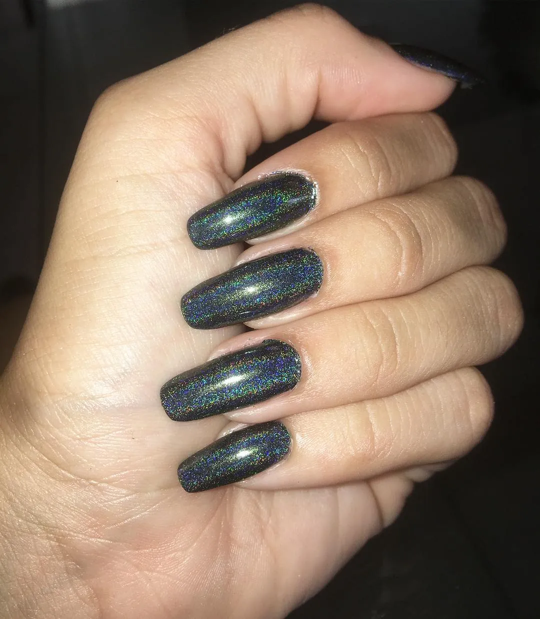 Holographic Matte Nails