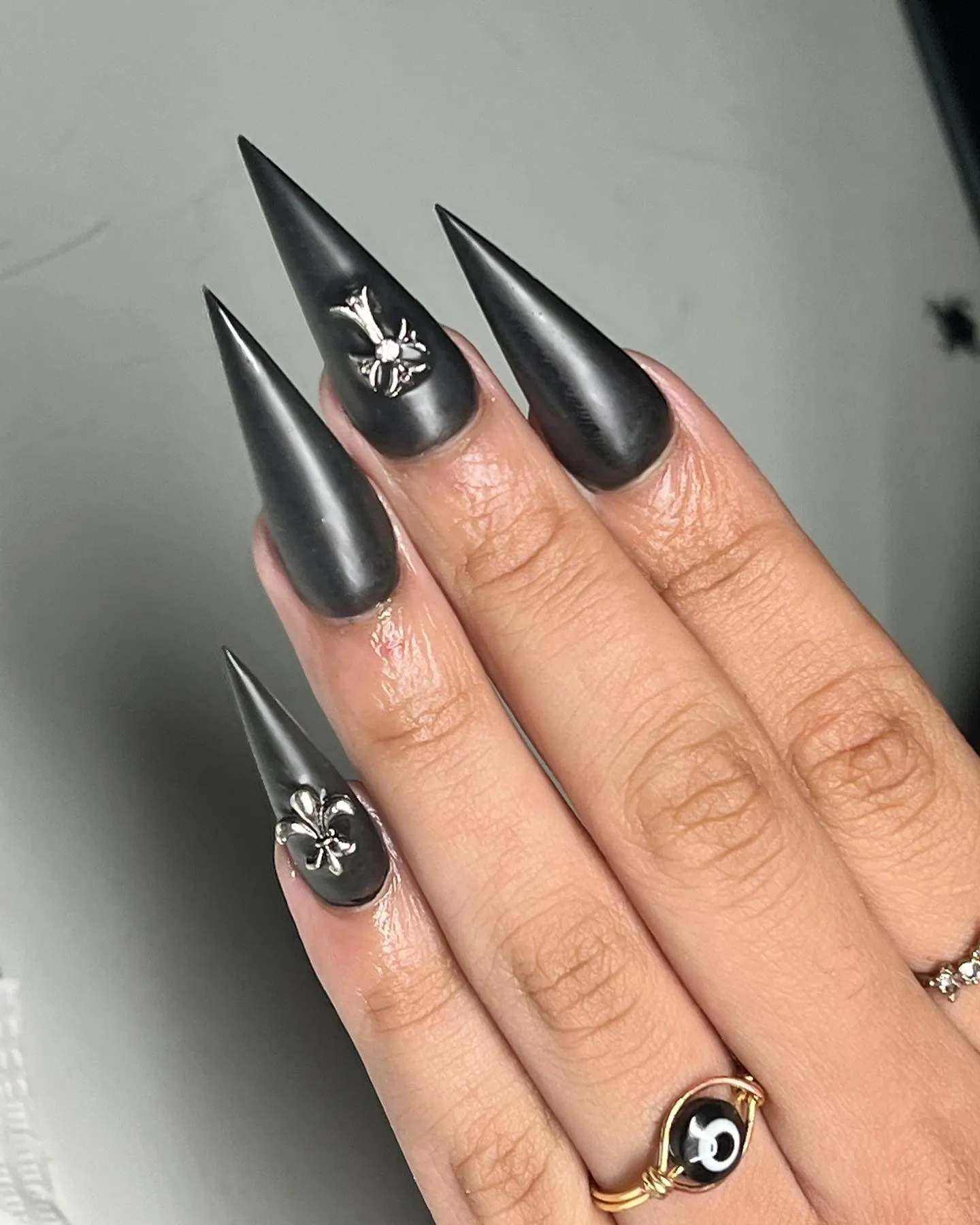 Matte Black with Chrome Accents