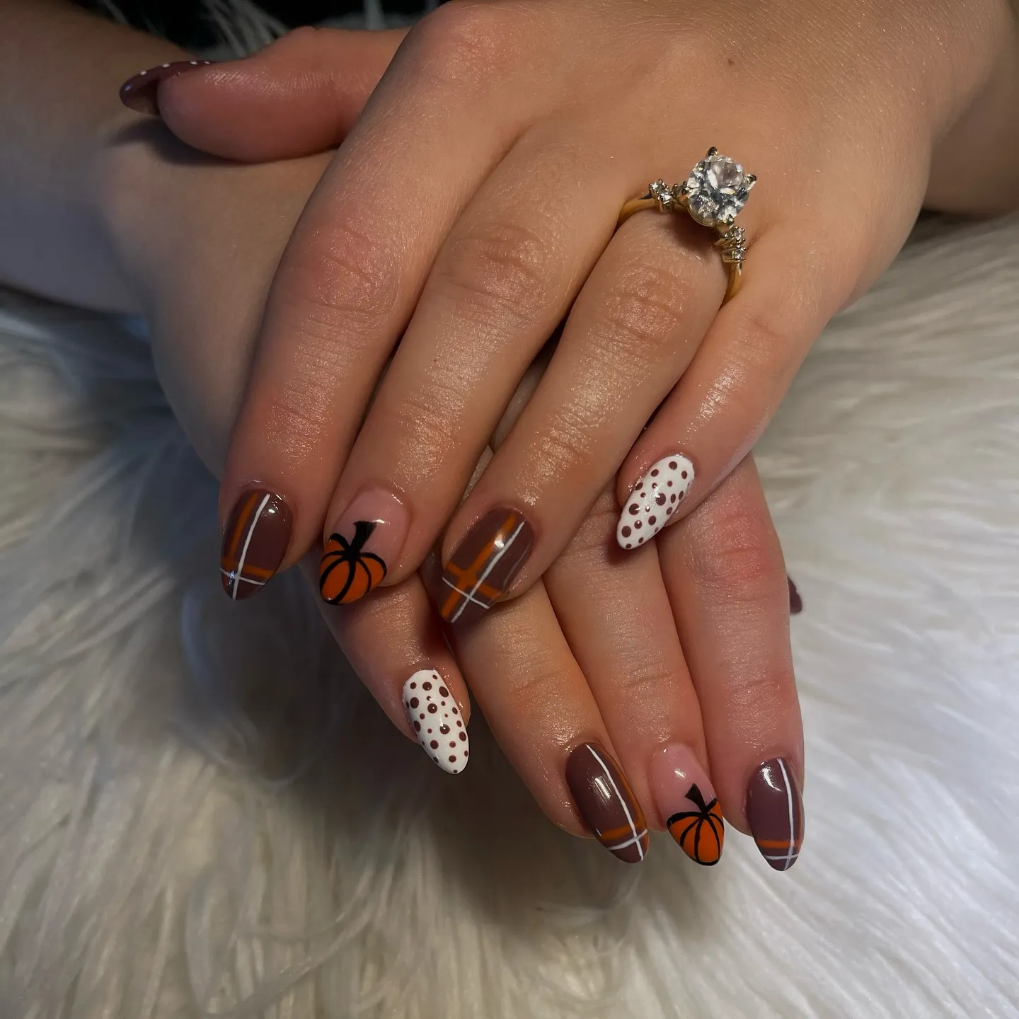 Pumpkin Spice Nails