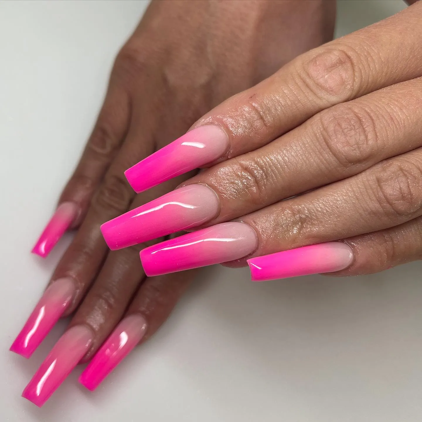 Long Acrylic Pink Halloween Set