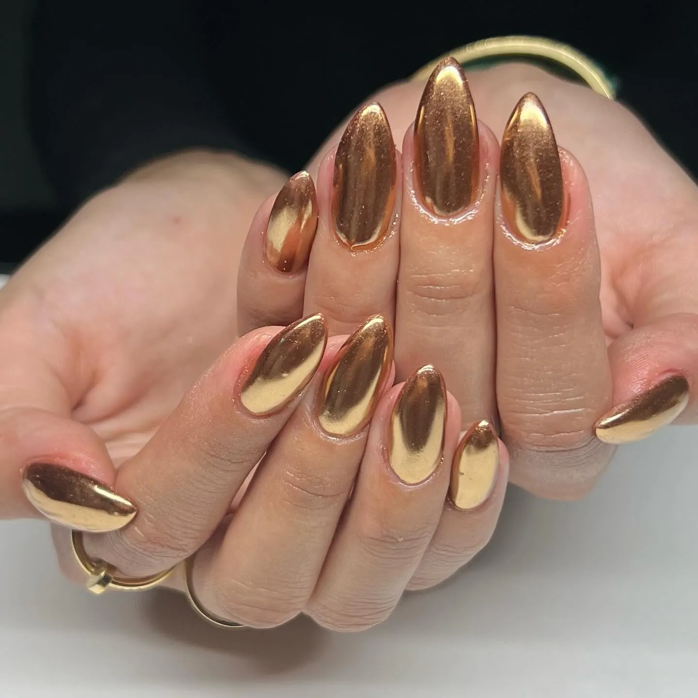 Bronze Metallic Nails