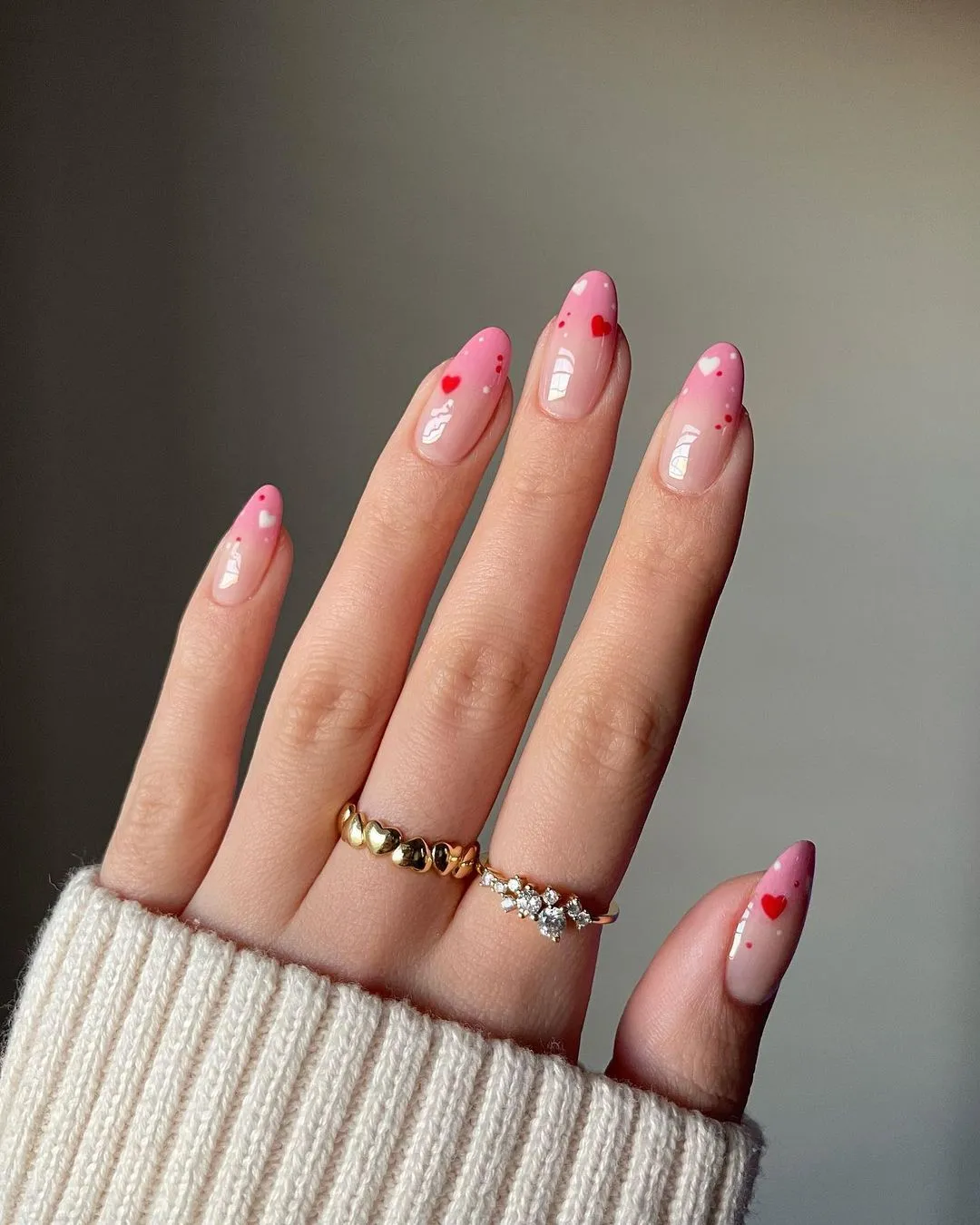 Pink Tips with Nude Halloween Twist