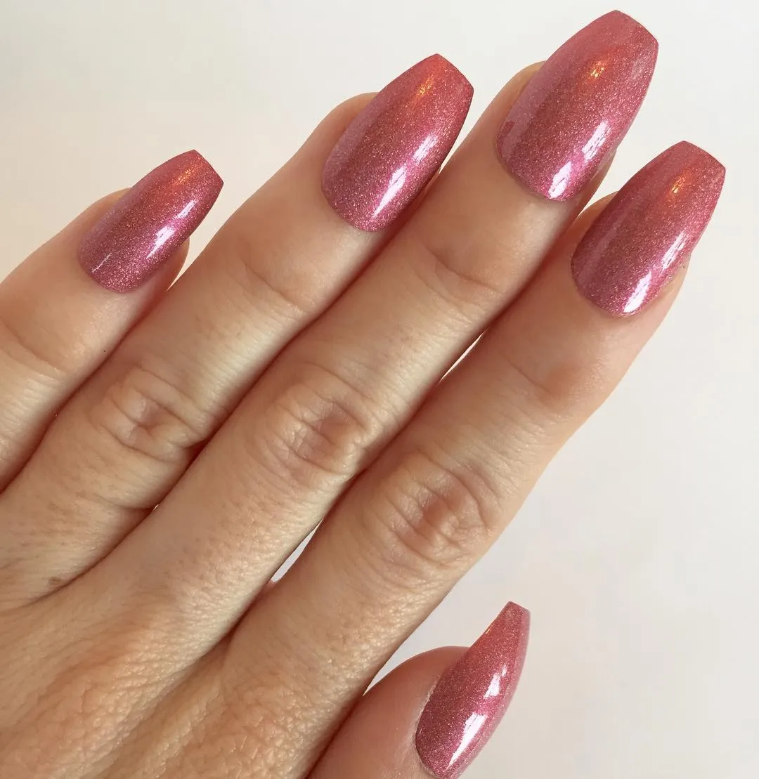 Short Light Pink Nails