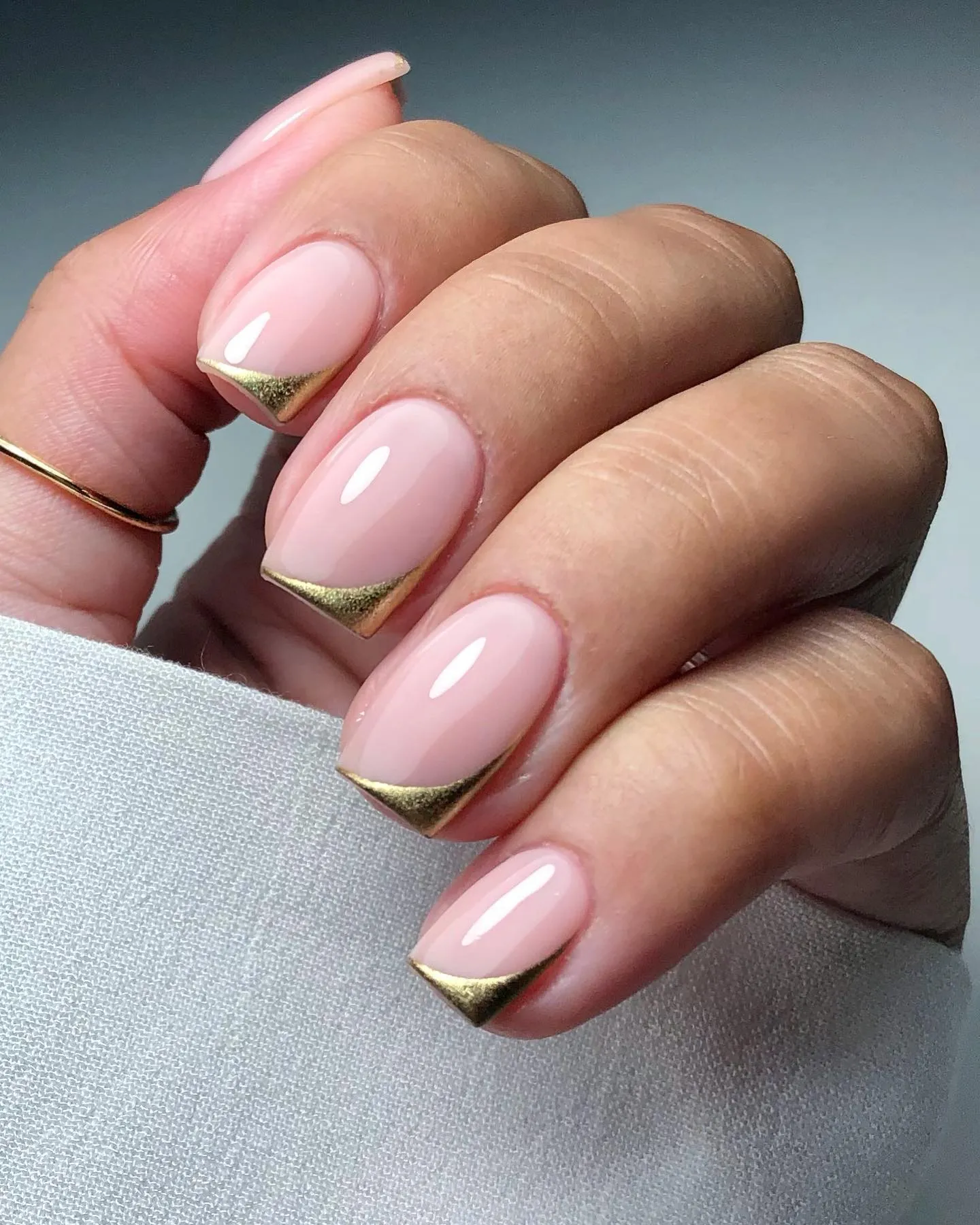 Sheer Nude with Gold Specks