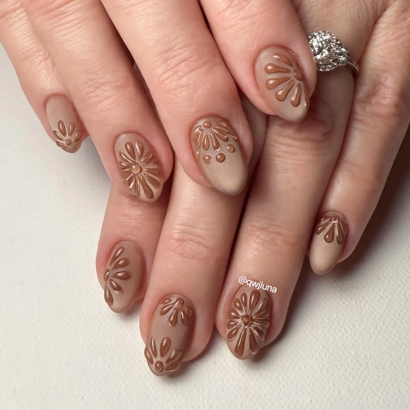 Cozy Sweater Texture Nails
