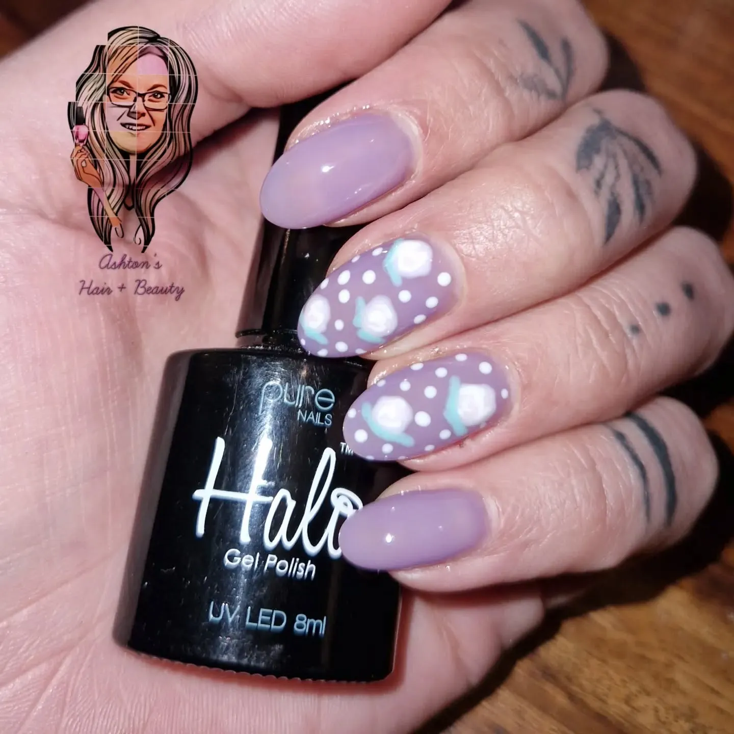 MaliBoo Barbie Purple Nails