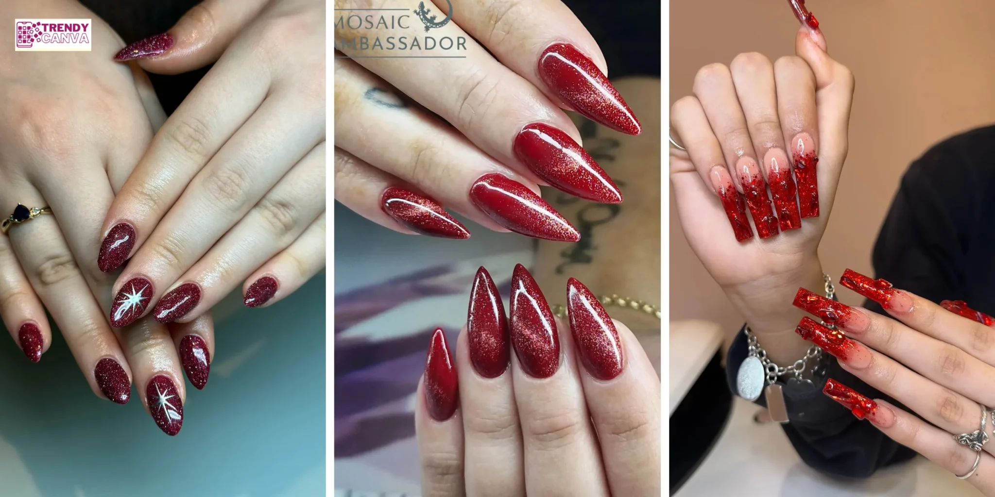40 Stunning Red Glitter Nail Designs to Sparkle in Style
