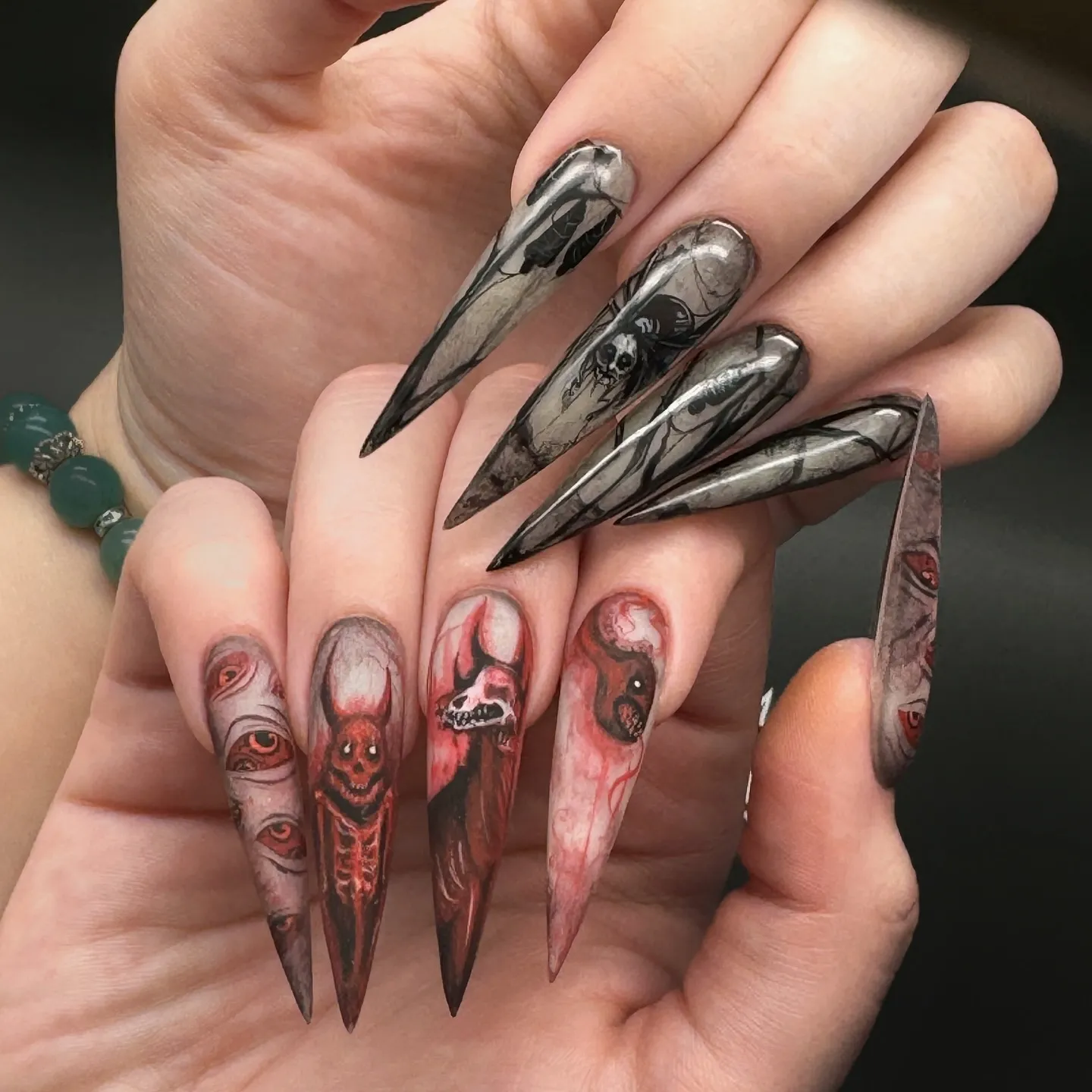 Pentagram Witchy Nails