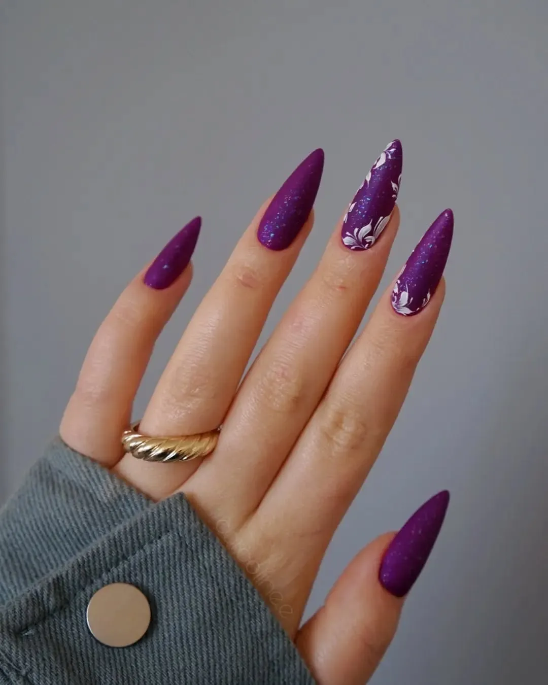 Purple Witchy Nails
