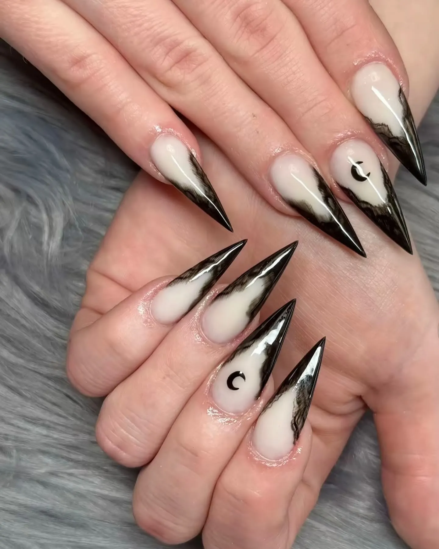 Witchy French Tip Nails