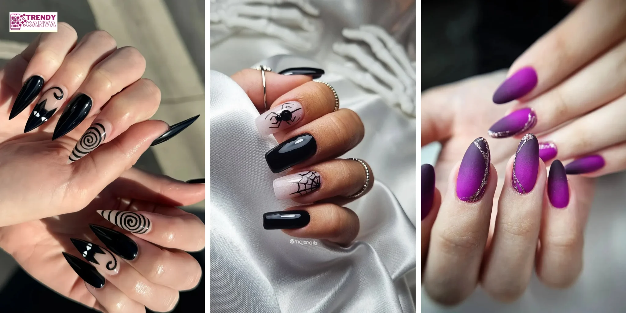 30 Gorgeous Witch Nail Designs for a Perfect Spooky Glam