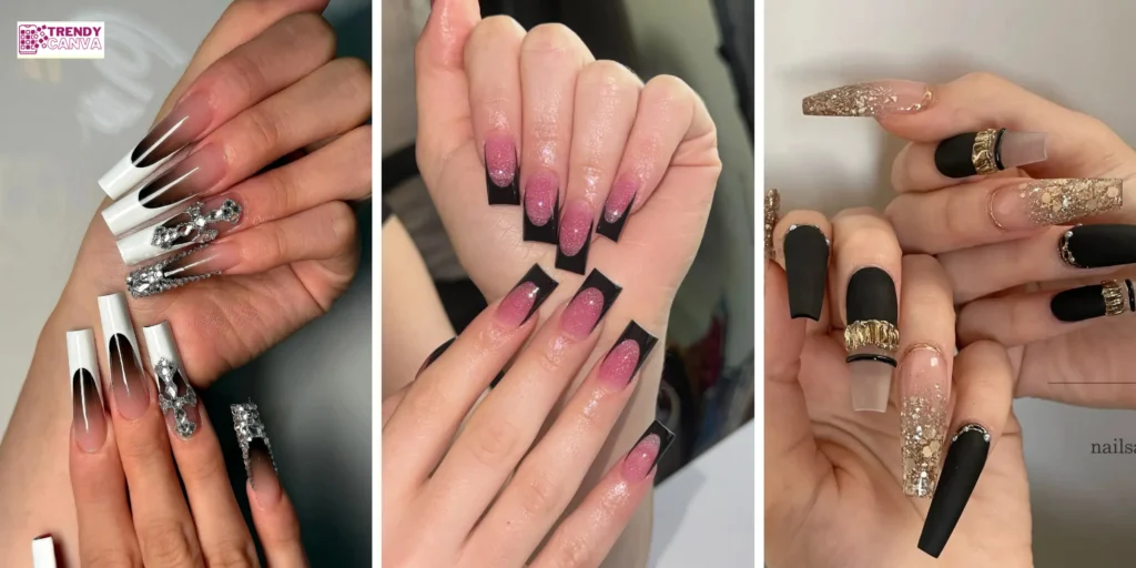 40 Chic & Edgy Black Acrylic Nail Designs You Need to Try Now