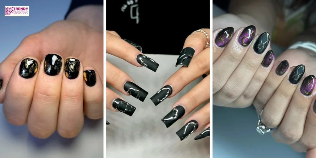 27 Stunning Black Glitter Nail Ideas for Your Next Mani