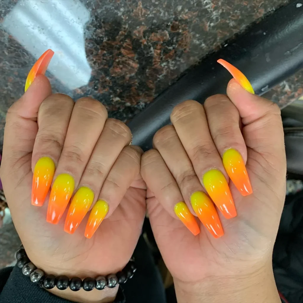 Yellow And Brown Nail Polish