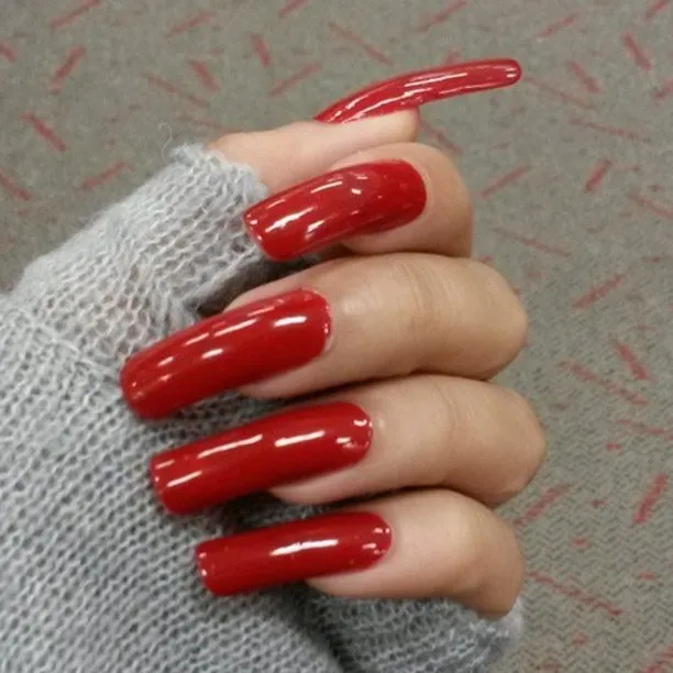 Nails Colors For Long Nails By using Red Nail Polish Nails Colors For Long Nails By using Red Nail Polish