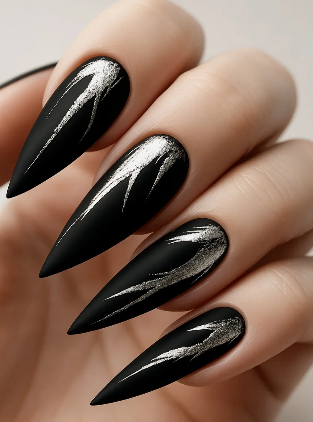 Black and Silver Glitter