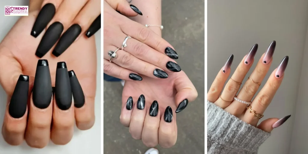 51 Stunning Black Nail Designs for Every Style