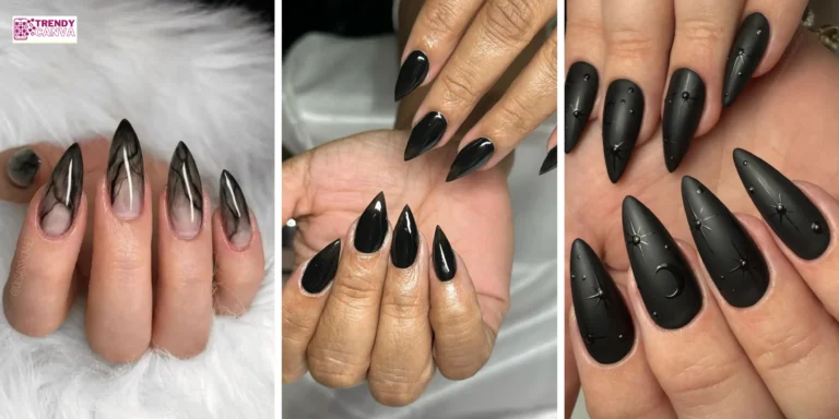 20 Stunning Black Stiletto Nail Designs for a Bold Look