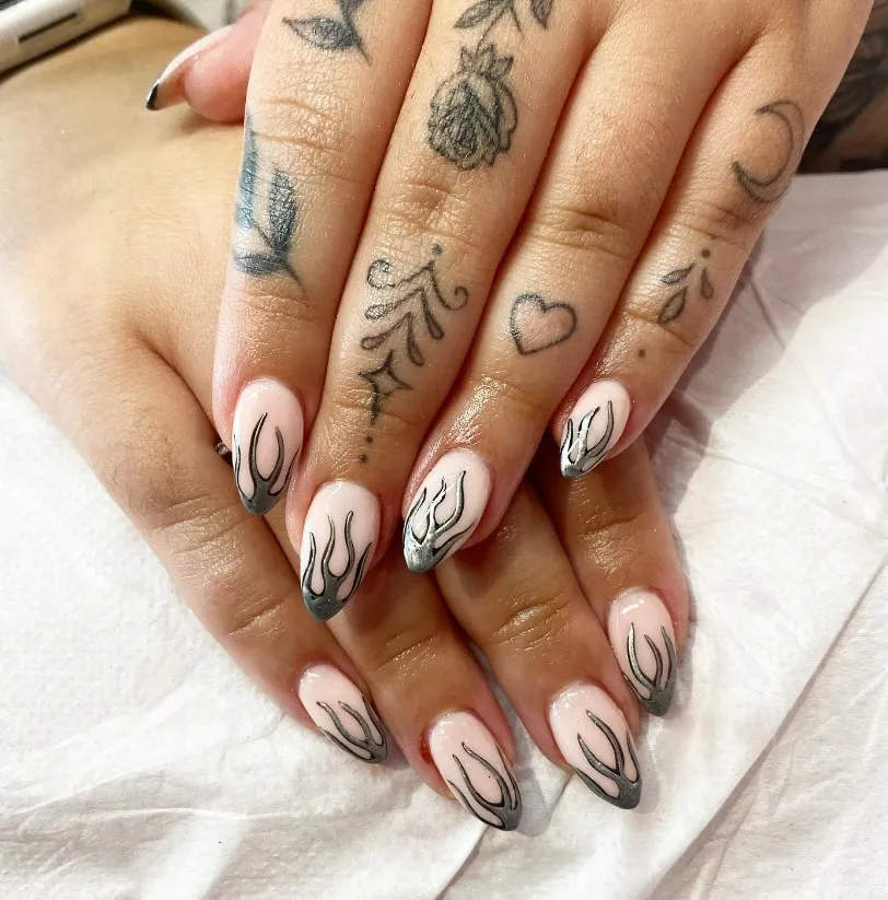 Metallic Flame With Chrome