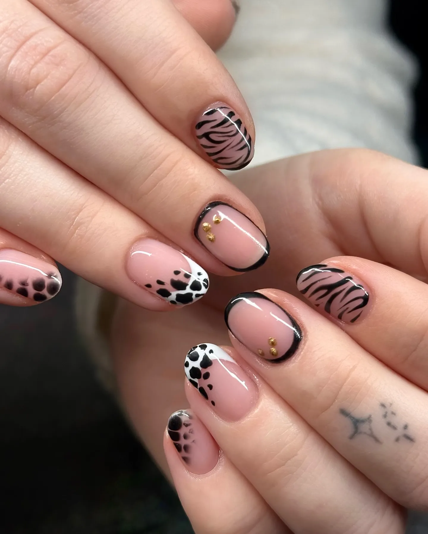 Zebra Print Nail Designs