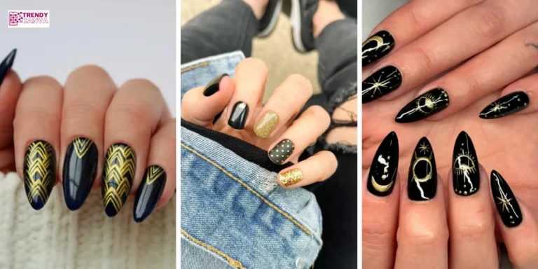 27 Stunning Black and Gold Nails for a Luxury Manicure
