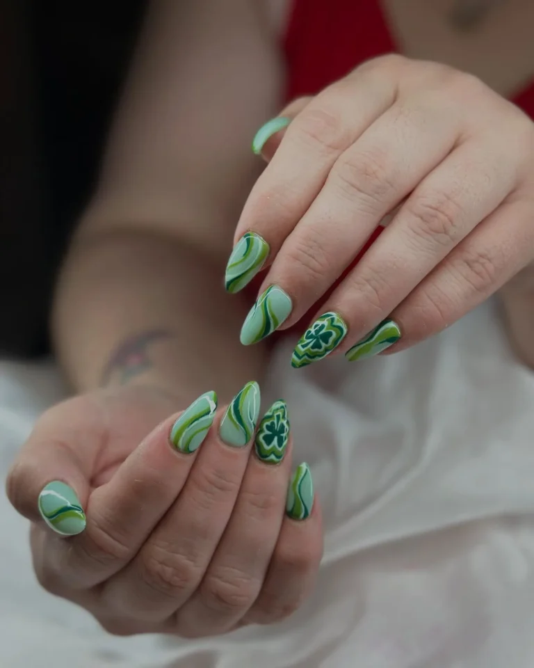 Shamrock Nail Art Ideas Shamrock Nail Art Ideas