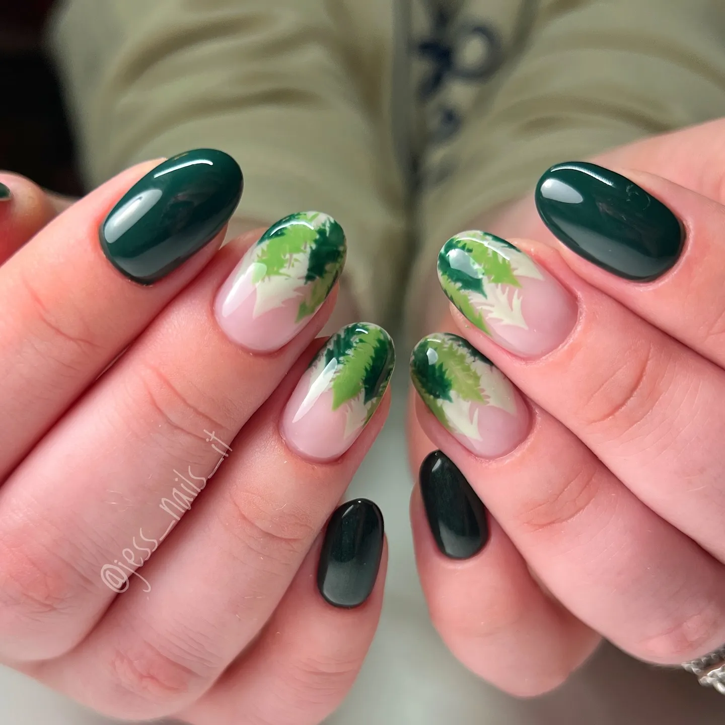 Family Tree Tribute Nail Designs