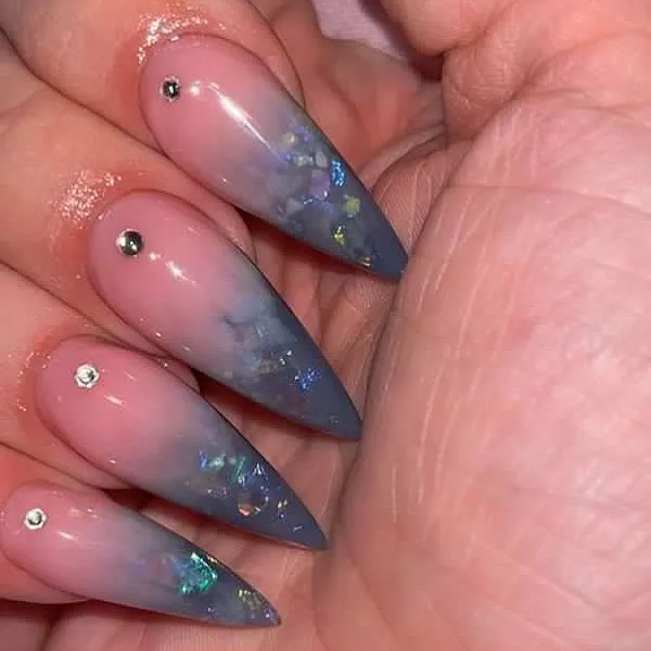 Glitter Ombre Nails